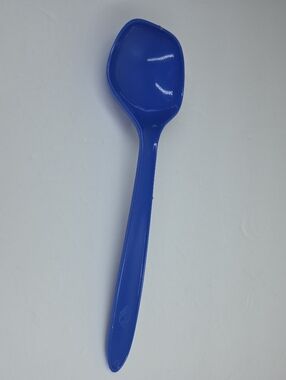 Vtg Gensini Italy Blue Plastic Serving Spon Utensil Plastic Retro